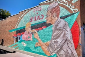 Red's Cafe mural in downtown Sevierville